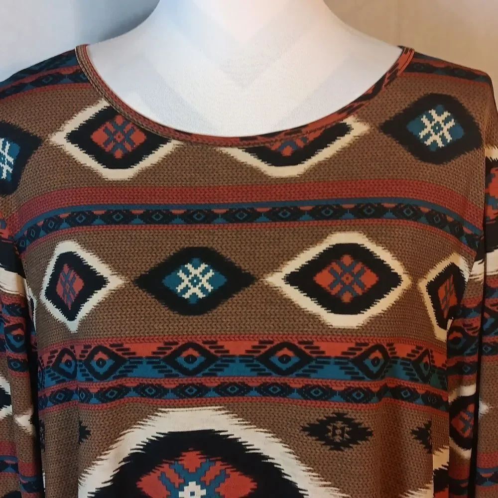 Aztec Patterned Mini Dress - Picture 3 of 6